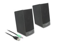 DeLOCK 27001 Stereo 2.0 Lautsprecher schwarz