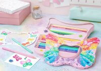 FABER-CASTELL Geschenkset Schmetterling Sparkle Buntstifte farbsortiert, 20 St.