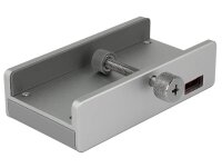 DeLOCK USB-Hub 4-fach silber