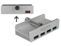 DeLOCK USB-Hub 4-fach silber