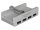 DeLOCK USB-Hub 4-fach silber