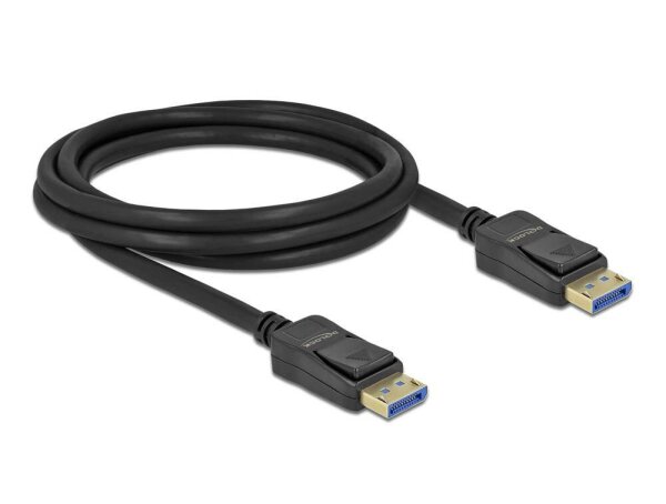 DeLOCK DisplayPort 2.0 Kabel 10K 60 Hz 2,0 m schwarz, 1 St.