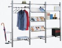 Kerkmann Wandregal arte silber 80,0 x 40,0 x 190,0 cm, 1 St.