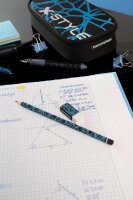 EBERHARD FABER Bleistift-Set HB schwarz/neon blau, 1 Set
