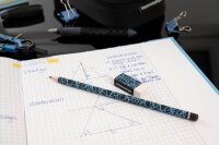 EBERHARD FABER Bleistift-Set HB schwarz/neon blau, 1 Set