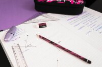 EBERHARD FABER Bleistift-Set HB schwarz/neon pink, 1 Set