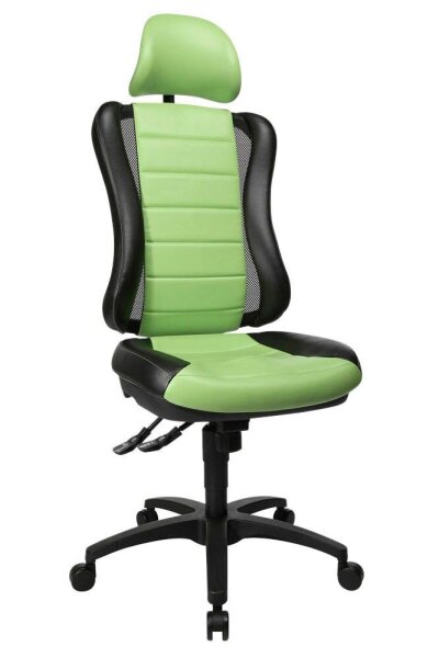 Topstar Bürostuhl Head Point RS, HE300 S105X Stoff grün, Gestell schwarz