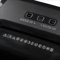 hama Premium M10+ Aktenvernichter mit Partikelschnitt P-5, 2 x 12 mm, bis 10 Blatt, schwarz