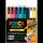 uni-ball POSCA Sneaker weiß Acrylstift farbsortiert 0,9 - 1,3 mm, 8 St.