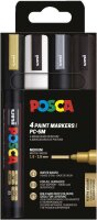 uni-ball POSCA PC-5M Metallic Acrylstift farbsortiert 1,8...