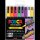 uni-ball POSCA Sneaker schwarz Acrylstift farbsortiert 0,9 - 1,3 mm, 8 St.