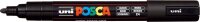 uni-ball POSCA PC-5M Acrylstift schwarz 1,8 - 2,5 mm, 1 St.