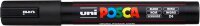 uni-ball POSCA PC-5M Acrylstift schwarz 1,8 - 2,5 mm, 1 St.