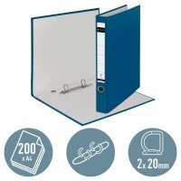 LEITZ 1014 Ringbuch 2-Ringe blau 3,5 cm DIN A4, 1 St.