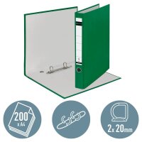 LEITZ 1014 Ringbuch 2-Ringe grün 3,5 cm DIN A4, 1 St.
