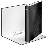 LEITZ WOW Ringbuch 2-Ringe schwarz 4,0 cm DIN A4, 1 St.