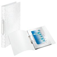 LEITZ WOW Ringbuch 2-Ringe perlweiß 3,2 cm DIN A4,...