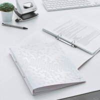 LEITZ WOW Ringbuch 2-Ringe perlweiß 3,2 cm DIN A4, 1 St.