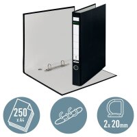 LEITZ 1014 Ringbuch 2-Ringe schwarz 3,5 cm DIN A4, 1 St.