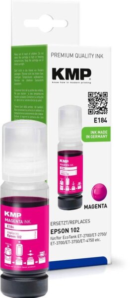KMP E184 magenta Tintenflasche kompatibel zu EPSON 102/T03R34