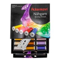 Ackermann Nähgarn-Set matt 36 verschiedene Farben