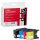 dots  schwarz, cyan, magenta, gelb Druckerpatronen kompatibel zu brother LC-1280XLVALBP, 4er-Set