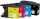 dots  schwarz, cyan, magenta, gelb Druckerpatronen kompatibel zu brother LC-1280XLVALBP, 4er-Set