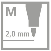 STABILO power Filzstifte farbsortiert, 30 St.