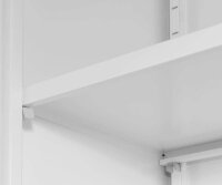 Gürkan Stahlschrank 111517 verkehrsweiß 4 Fachböden 92,0 x 42,0 x 195,0 cm, aufgebaut, 1 St.