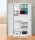 Gürkan Stahlschrank 111517 verkehrsweiß 4 Fachböden 92,0 x 42,0 x 195,0 cm, aufgebaut, 1 St.