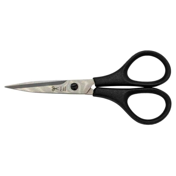 PAUL Stickschere 904 silber/schwarz 10,0 cm