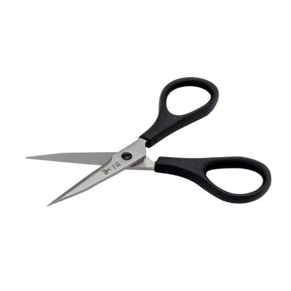 PAUL Stickschere 904 silber/schwarz 10,0 cm