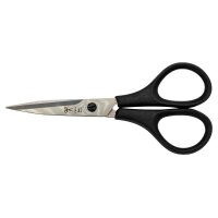 PAUL Stickschere 904 silber/schwarz 10,0 cm