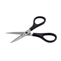 PAUL Stickschere 904 silber/schwarz 10,0 cm