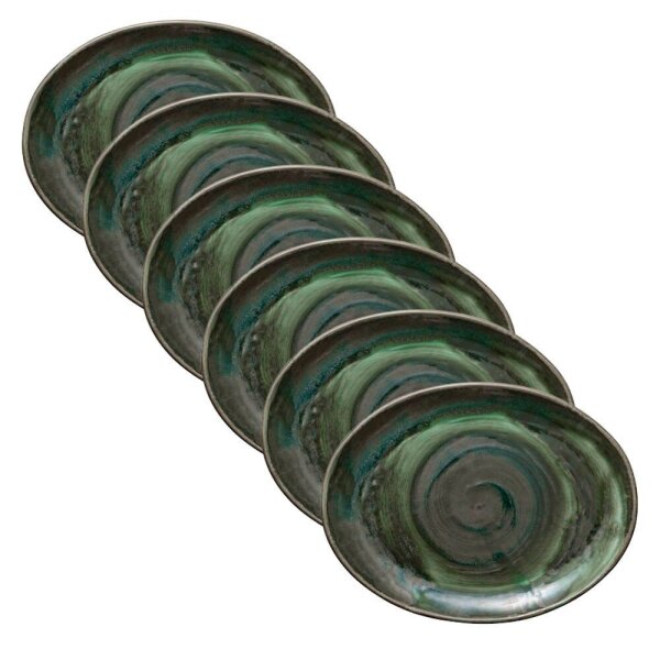 6 HEART & SOUL Servierplatten Perfect Match Avocado grün 31,0 x 24,0 cm  ( 801223141000103 )