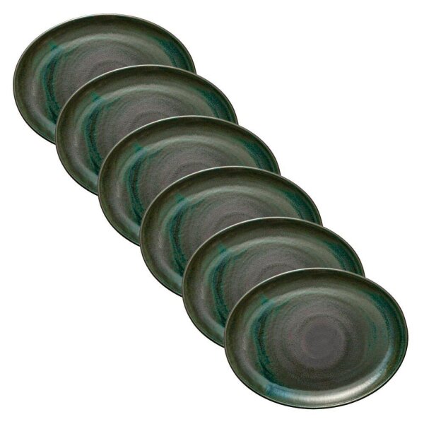 HEART & SOUL Servierplatten Perfect Match Avocado grün 36,0 x 28,0 cm, 6 St.