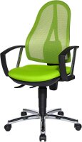 Topstar Bürostuhl Open Point P Plus, OP79A G05 Stoff grün, Gestell chrom