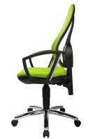 Topstar Bürostuhl Open Point P Plus, OP79A G05 Stoff grün, Gestell chrom