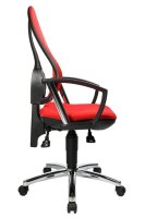 Topstar Bürostuhl Open Point P Plus, OP79A G21 Stoff rot, Gestell chrom