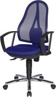 Topstar Bürostuhl Open Point P Plus, OP79A T38 Stoff blau, Gestell chrom