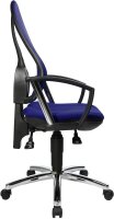 Topstar Bürostuhl Open Point P Plus, OP79A T38 Stoff blau, Gestell chrom