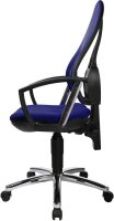 Topstar Bürostuhl Open Point P Plus, OP79A T38 Stoff blau, Gestell chrom