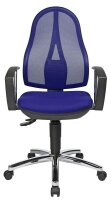 Topstar Bürostuhl Open Point P Plus, OP79A T38 Stoff blau, Gestell chrom