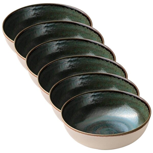 6 HEART & SOUL Schalen Perfect Match Avocado grün 23,0 cm  ( 801572341000103 )