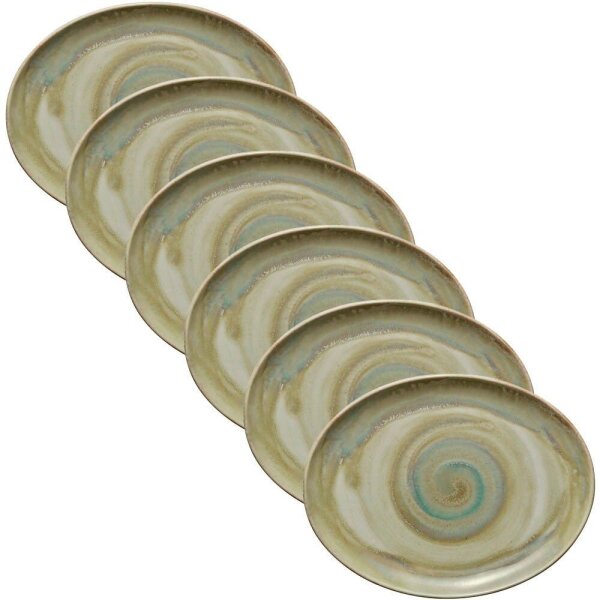 HEART & SOUL Servierplatten Perfect Match Thyme hellgrün 36,0 x 28,0 cm, 6 St.