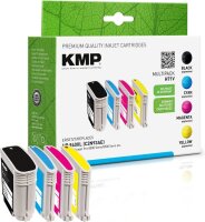 KMP H71V schwarz, cyan, magenta, gelb Druckerpatrone...