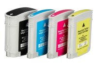 KMP H71V schwarz, cyan, magenta, gelb Druckerpatrone kompatibel zu HP 940XL (C2N93AE), 4er-Set