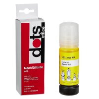 dots  gelb Tintenflasche kompatibel zu EPSON 102/T03R44