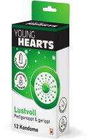 YOUNG HEARTS Kondome Lustvoll - perlgenoppt und gerippt,...