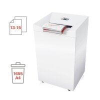 HSM Pure 630 Aktenvernichter mit Partikelschnitt P-5, 1,9 x 15 mm, bis 15 Blatt, weiß
